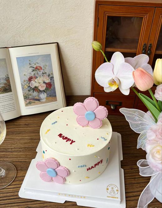 【臻品系列】-加高胚三层夹心-【立体可爱小花】送女孩、女友生日蛋糕 商品图1
