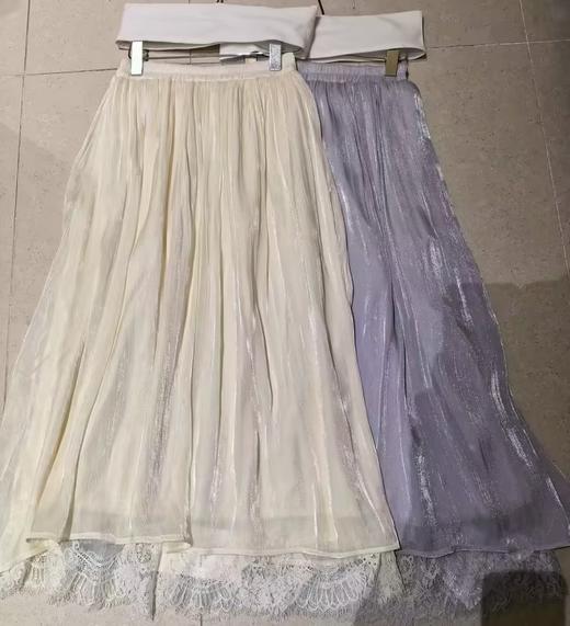 【门店同款】ENJOY春季琉光拼蕾丝长半裙 170493936 商品图0