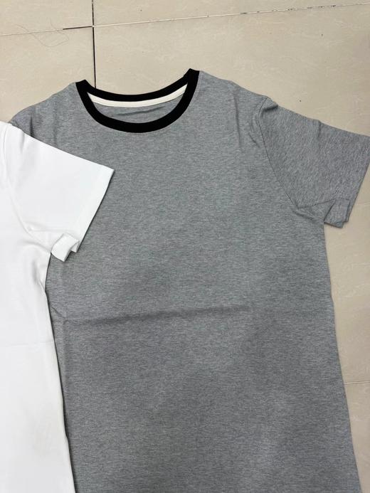 F0318113女装2026春季新款棉针织布T恤撞色圆领休闲短袖 商品图2