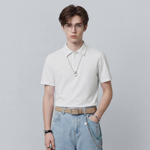 【含棉】圣得西男士短袖POLO衫2026新款春季高级感时尚都市上衣 商品图13