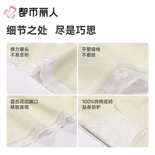 都市丽人内裤女士内裤40支棉内裤棉质内裤舒肤棉LKC2A2 商品图3