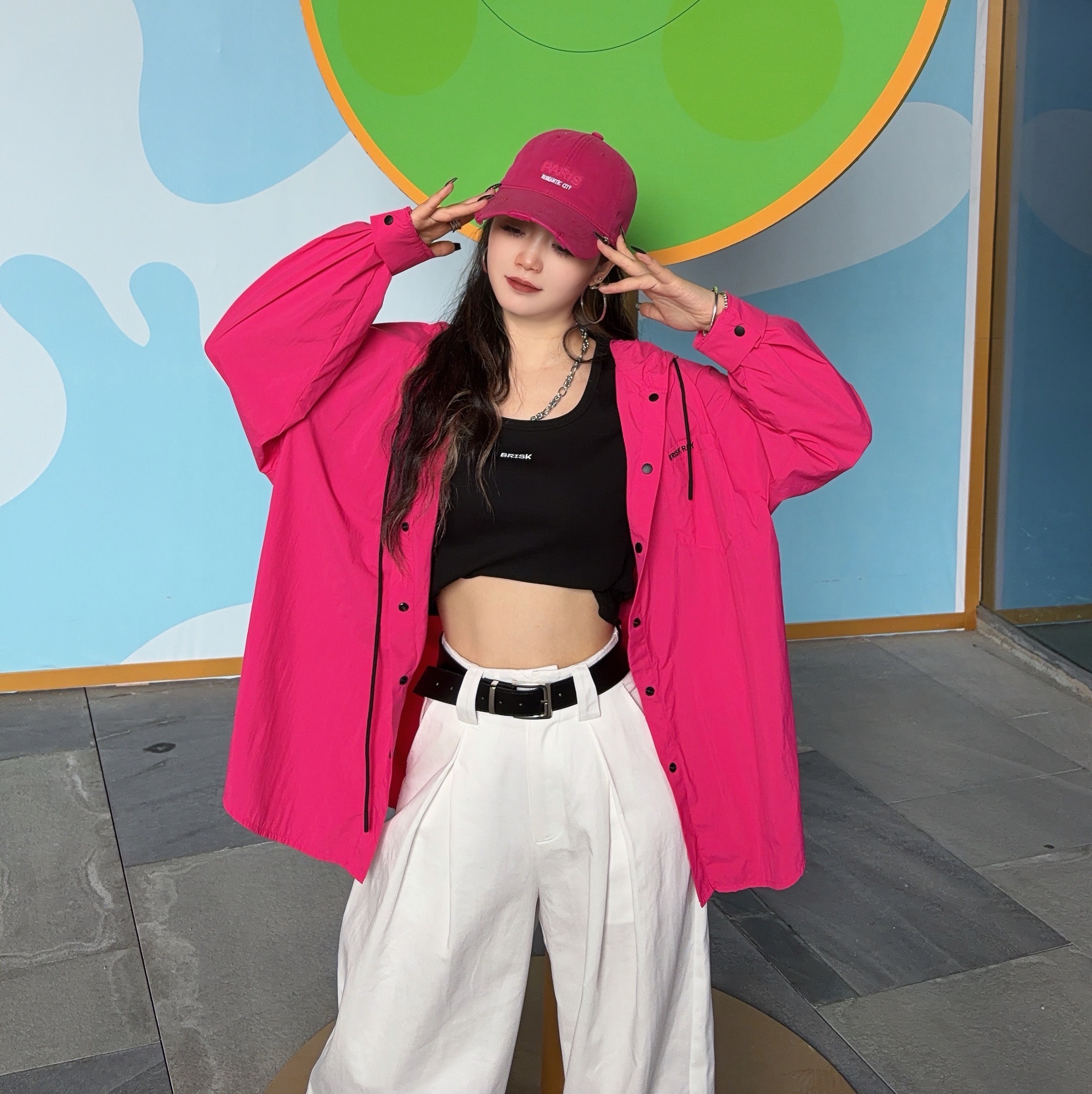 NC百搭连帽轻薄外套60125（红）春季161012210321