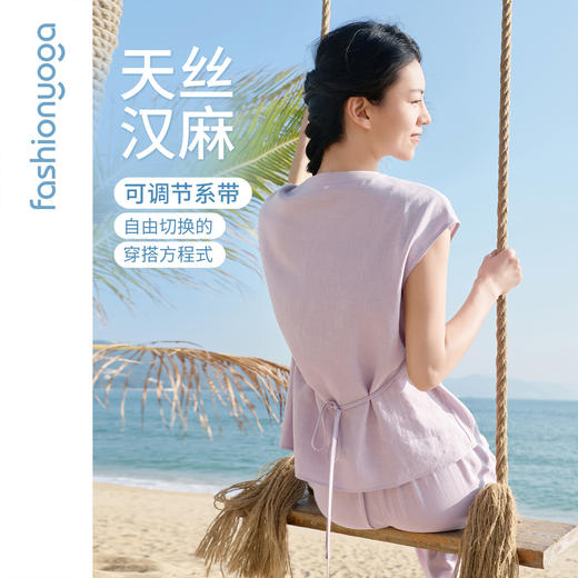 FM16309休闲禅风外搭短袖 商品图1