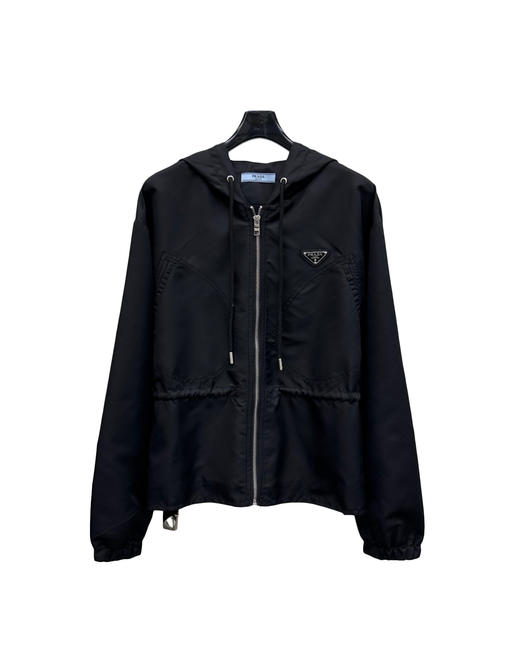 女款尼龙连帽收腰外套he020 商品图0