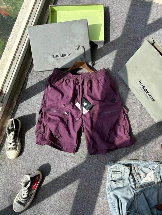 F0318118夏季休闲腰围松紧+抽绳设计立体拉链口袋工装短裤 商品图4