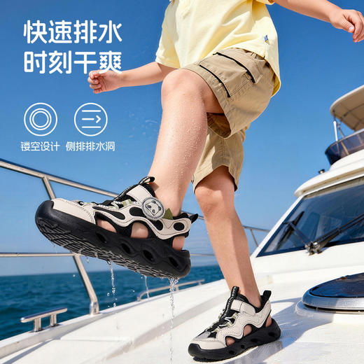 卡特兔儿童户外运动鞋2026年夏季新品涉水鞋防滑耐磨透气儿童凉鞋 商品图2