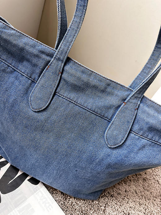 THS-无 RL马球家  春季出行搭子 在售款牛仔托特包 CQ1432 商品图5