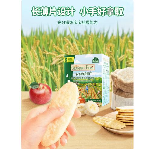 爷爷的农场婴幼儿稻鸭香米米饼32g*3盒 商品图1