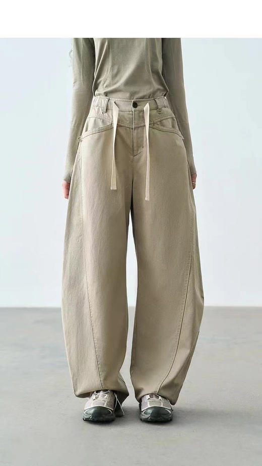 【3月27日 周末秒杀 直接调价下单即可】出黑色啦 春夏都可以穿的 天丝棉混纺 弯刀裤 邂逅 松弛感穿搭 再一款 藏肉 弯刀裤 商品图6