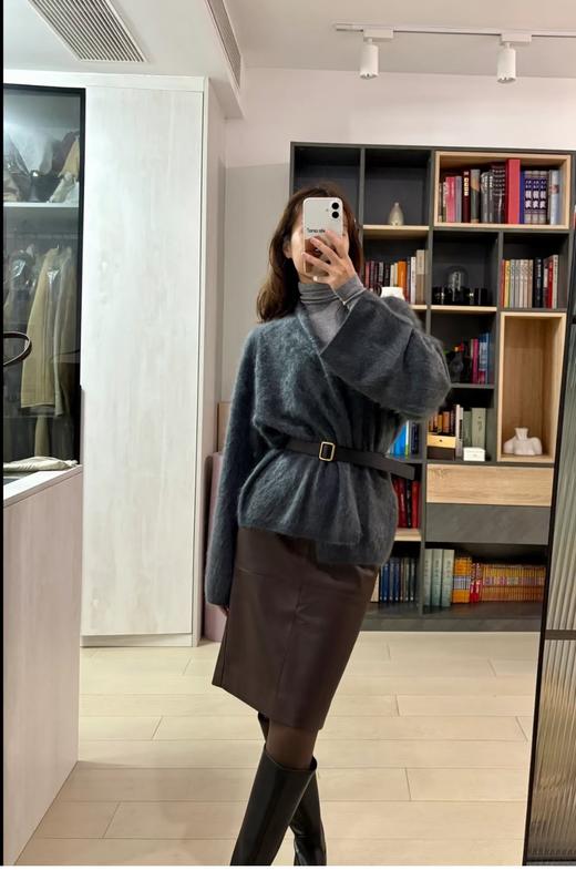 直发 The row同款 肯豆朱珠~ROW双面头层牛皮腰带 商品图2