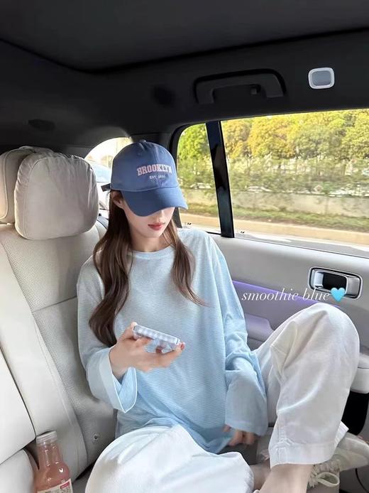 F031883夏日氧气薄荷蓝~ 新款法式莱赛尔天丝面膜t长袖上衣 商品图8