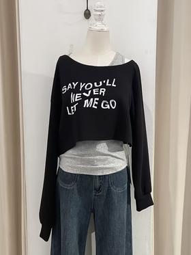 【门店同款】ENJOY秋季“光阴序语”叠穿三件套露肩上衣 164698767