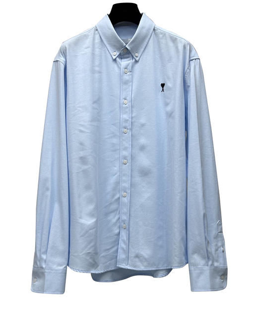 男款logo刺绣长袖衬衫la 商品图0