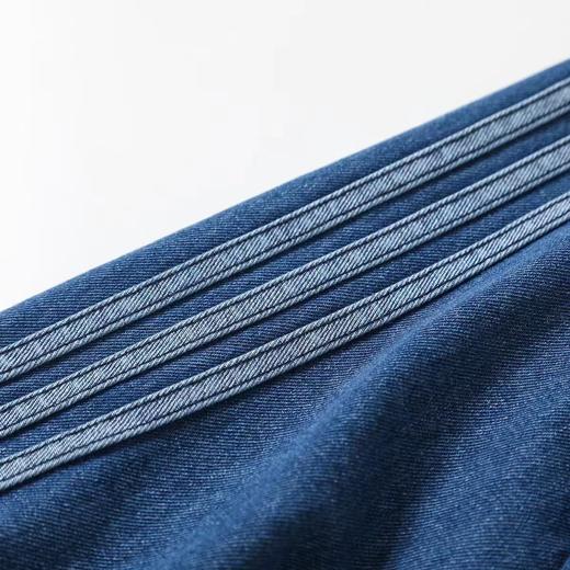 F031869复古做旧老钱风男女同款拉链立领宽松舒适牛仔外套 商品图6