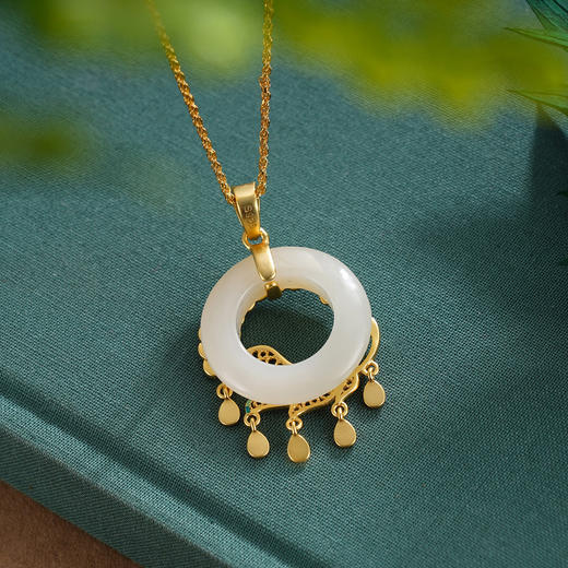 子佩集S925银【凤舞九天】套链项链【DZ05802】纯银国潮和田玉2509 商品图4