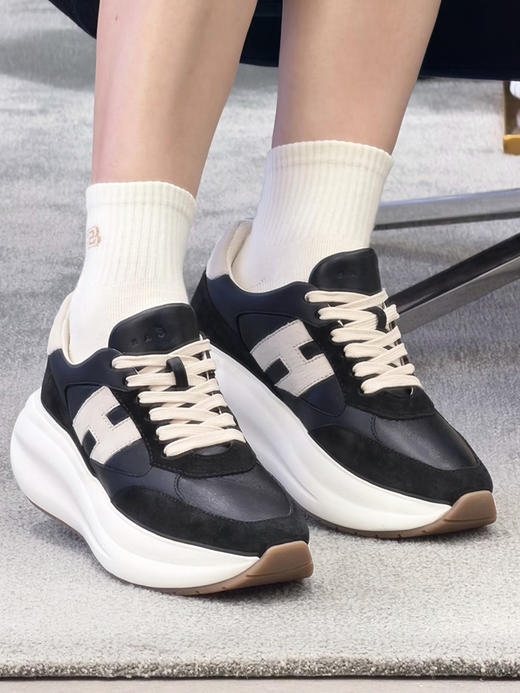 THS-限时 霍根 女士舒服到飞起的泡芙鞋 厚底增高运动鞋 3色 BZ1282 商品图3