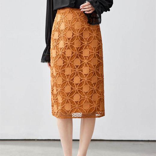 「自」全新升级【铂金会员183/天猫249/差价66】(12057)洛诗琳轻奢蕾丝半身裙女2026春季新款气质高腰显瘦直筒裙 商品图2