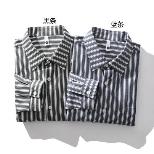 美式复古水洗棉口袋衬衫春秋款男士工装衬衣宽松日系翻领衬衣外套 商品图0