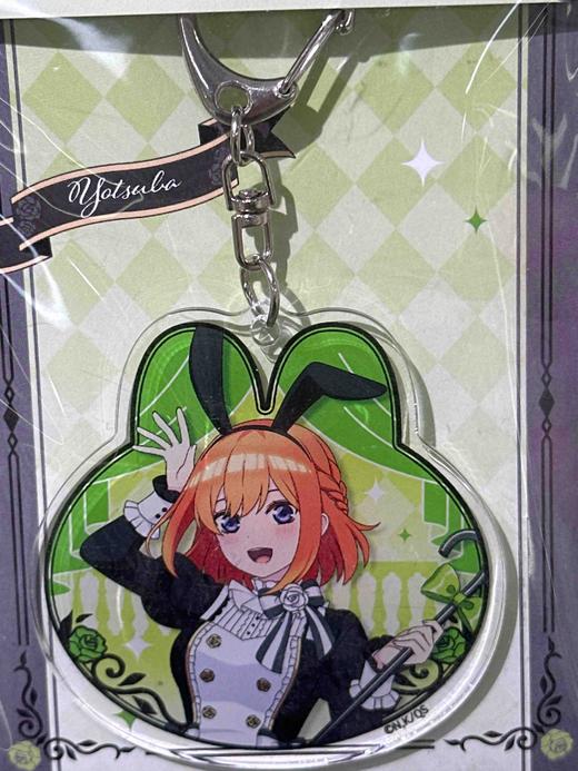 五等分的新娘 亚克力钥匙扣 黑色礼服 兔耳 中野四葉<#> 商品图0