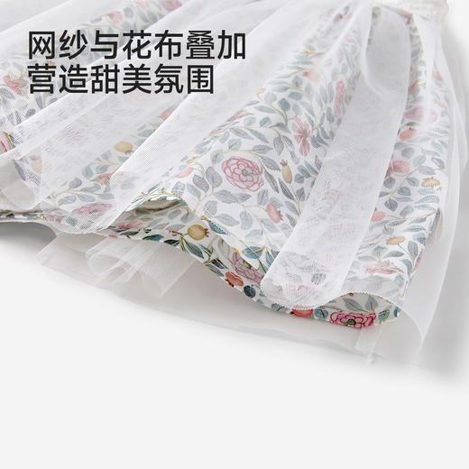 【商场同款】英氏婴儿连体衣夏新款女宝短袖裆哈衣宝宝爬服 商品图4