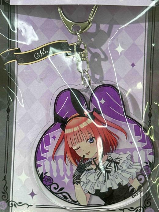 五等分的新娘 亚克力钥匙扣 黑色礼服 兔耳  中野二乃<#> 商品图0