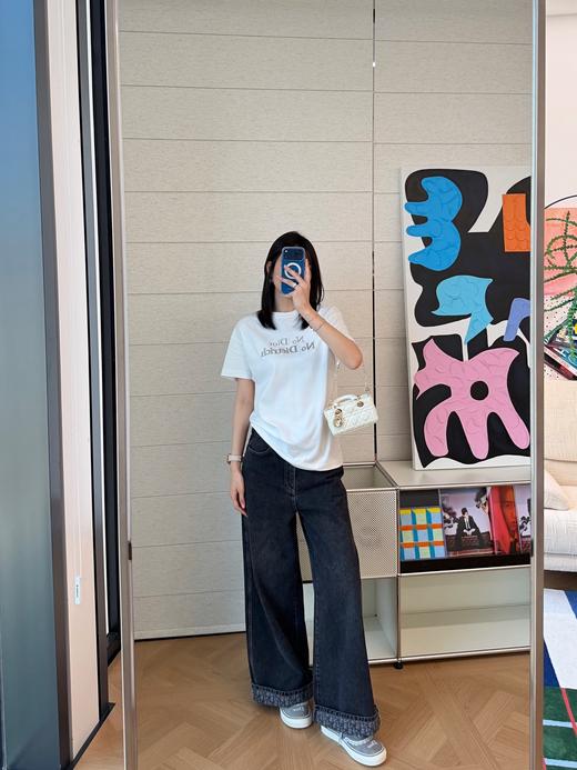 迪奥 新款「No Dietrich」刺绣T恤 商品图2