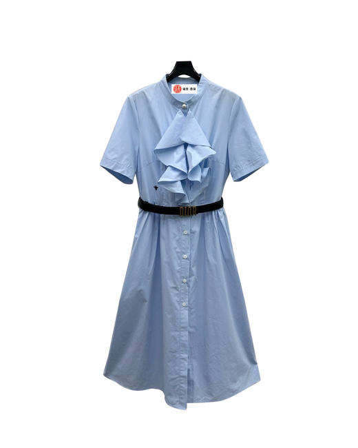 女款全棉立体花边衬衫裙la010 商品图0