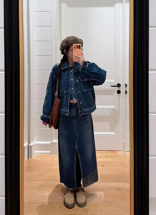 F031885美式复古百搭纯棉牛仔布男女同款牛仔外套夹克 商品图9