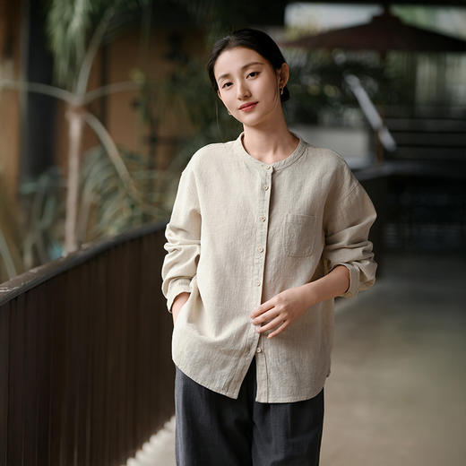 （3-5天发货） 苎麻衬衫 商品图9