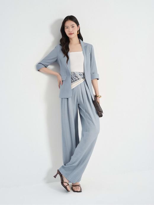 【商场同款】伊芙丽春秋梭织长裤1G7250631 商品图3