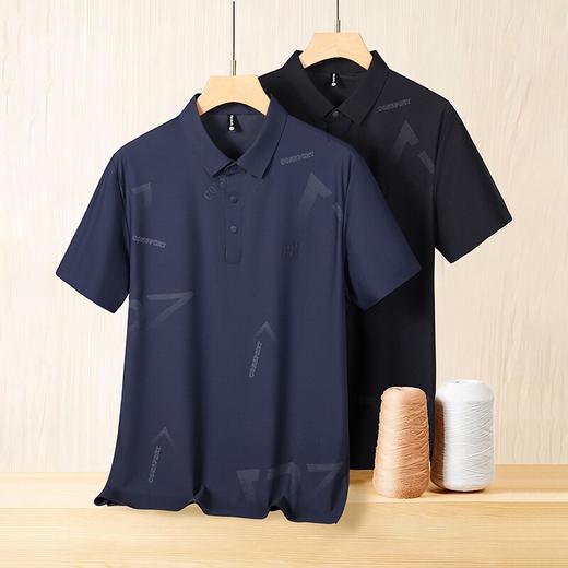 【DK】大依优型大码男装夏季polo领短袖T恤冰丝速干透气百搭短袖上衣 商品图4