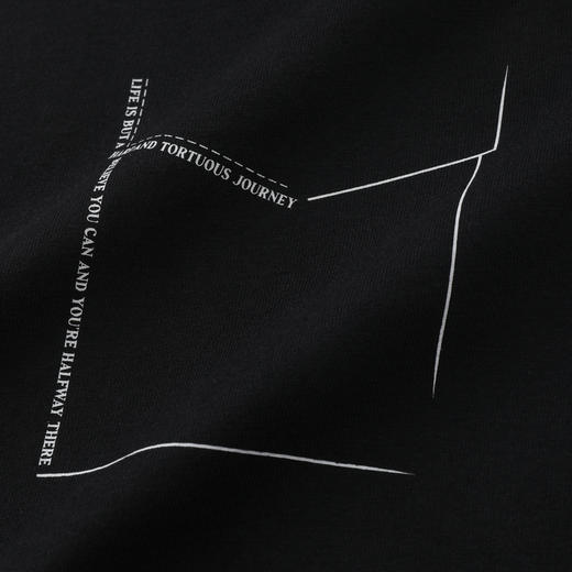 GXG男装【100%棉】26夏季时尚创意虚线字口袋圆领休闲男式短袖T恤K&C 商品图2