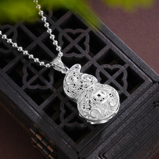 子佩集S990银【江涵秋影】套链项链【MXDZ008】纯银珐琅彩2509 商品图2