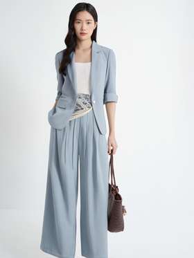 【商场同款】伊芙丽春秋梭织长裤1G7250631