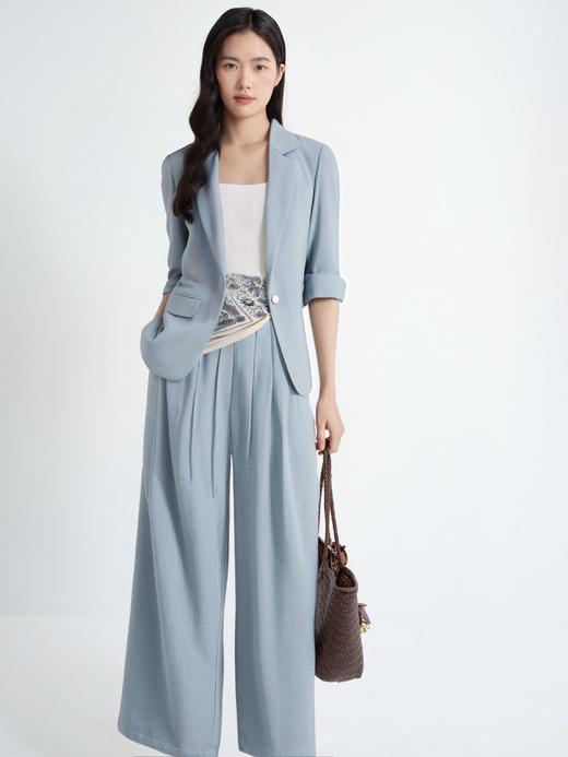 【商场同款】伊芙丽春秋梭织长裤1G7250631 商品图0