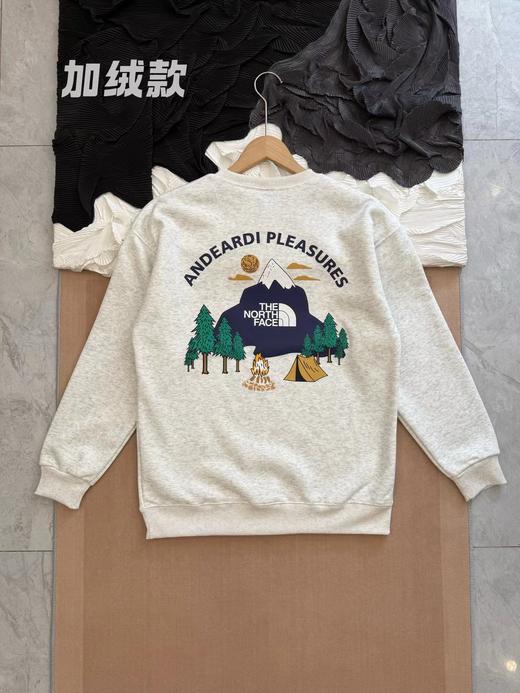 F031840新款百搭时尚日系复古趣味印花圆领加绒套头卫衣 商品图4