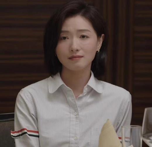 F031831春秋新款宽松直简大廓形条纹纯棉牛津衬衫单排扣立领衬衣 商品图12