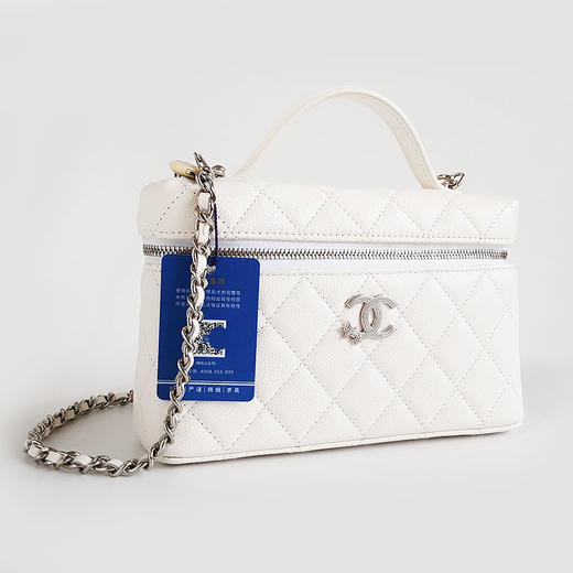 【闲置】CHANEL香奈儿AP4854 B21489 1060125B白色银扣荔枝牛皮星星LP盒子包手提单肩包女士160326AK30 商品图2
