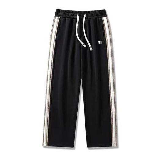 F031856春秋季新款男士运动休闲系带彩色织带情侣款卫裤 商品图0