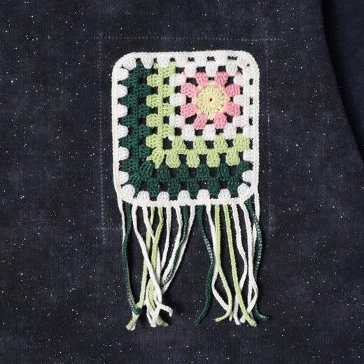 26T190SDSA男装2026新款重工彩色缝线满天星圆领短袖T恤流苏绣花百搭潮 商品图4