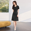「自」全新升级【铂金会员174/天猫229/差价55】(10953)洛诗琳气质通勤短袖连衣裙女2026新款优雅女人味修身A字裙 商品缩略图3
