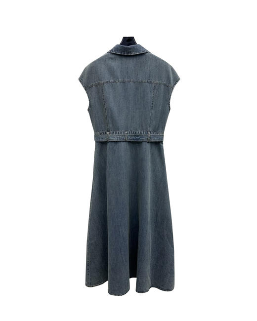 女款无袖棉牛仔连衣裙la020 商品图1