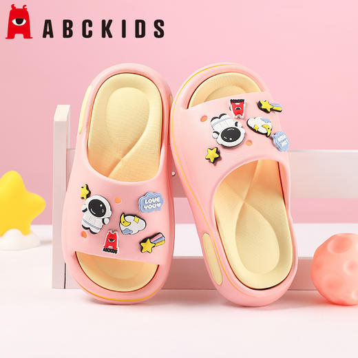 【ABCKIDS】儿童拖鞋男童太空人亲子居家室内鞋厚底EVA软底防滑凉拖鞋24-35 商品图2