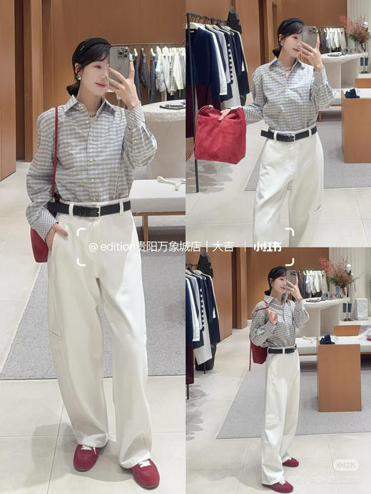 318-1 仅此一批 自留推荐 渠道货 ED高圆圆同款方格纹衬衫 商品图4