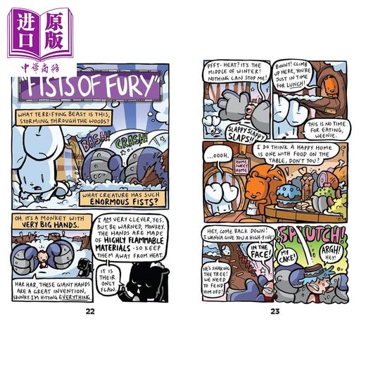 预售 【中商原版】兔子大战猴子Bunny vs Monkey 1-11 共11册 英文原版 儿童漫画故事书 幽默搞笑故事集 7-9岁英语读物 Jamie Smart 商品图3