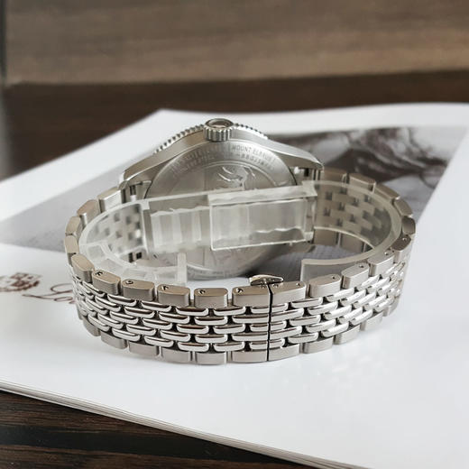 【98新（放置品）】Montblanc 万宝龙125872自动机械机芯日期显示、双时区42MM（男款）1858系列精钢130326NJS18 商品图6