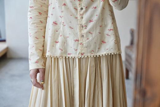 SUSURI 碎花细节感长袖衬衫 商品图3