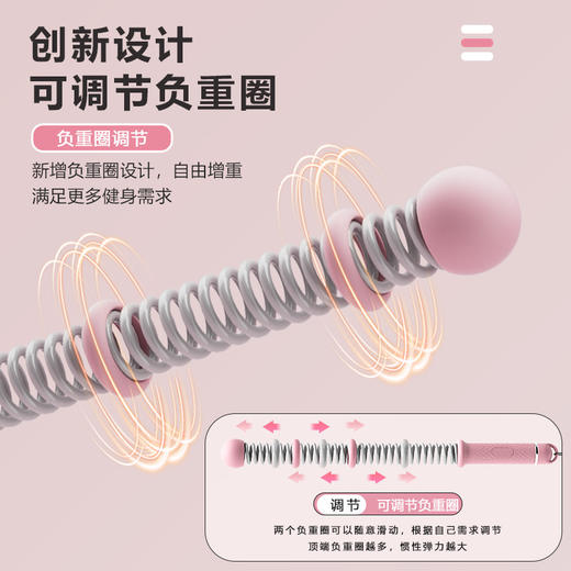 多功能无绳战绳甩绳弹簧棒 健身器材手臂力量体能训练神器战绳 商品图3