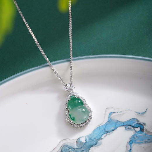 子佩集S925银【福禄宝瑞】套链【TL015847】纯银翡翠葫芦项链2509 商品图2