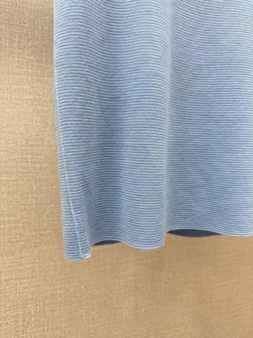 圆领条纹羊毛短袖 商品图7